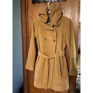 THEME hooded pea coat